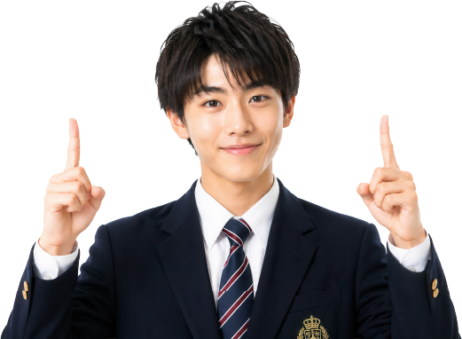Boy pointing