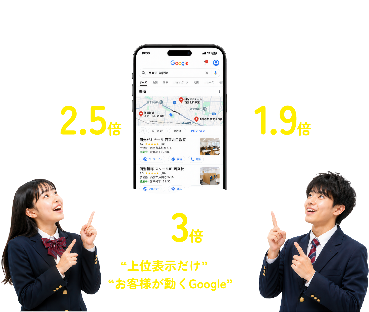 Googleマップで上位だから、もう十分？