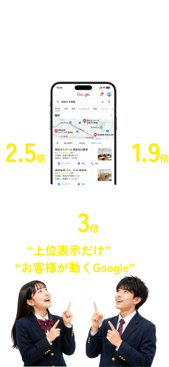 Googleマップで上位だから、もう十分？